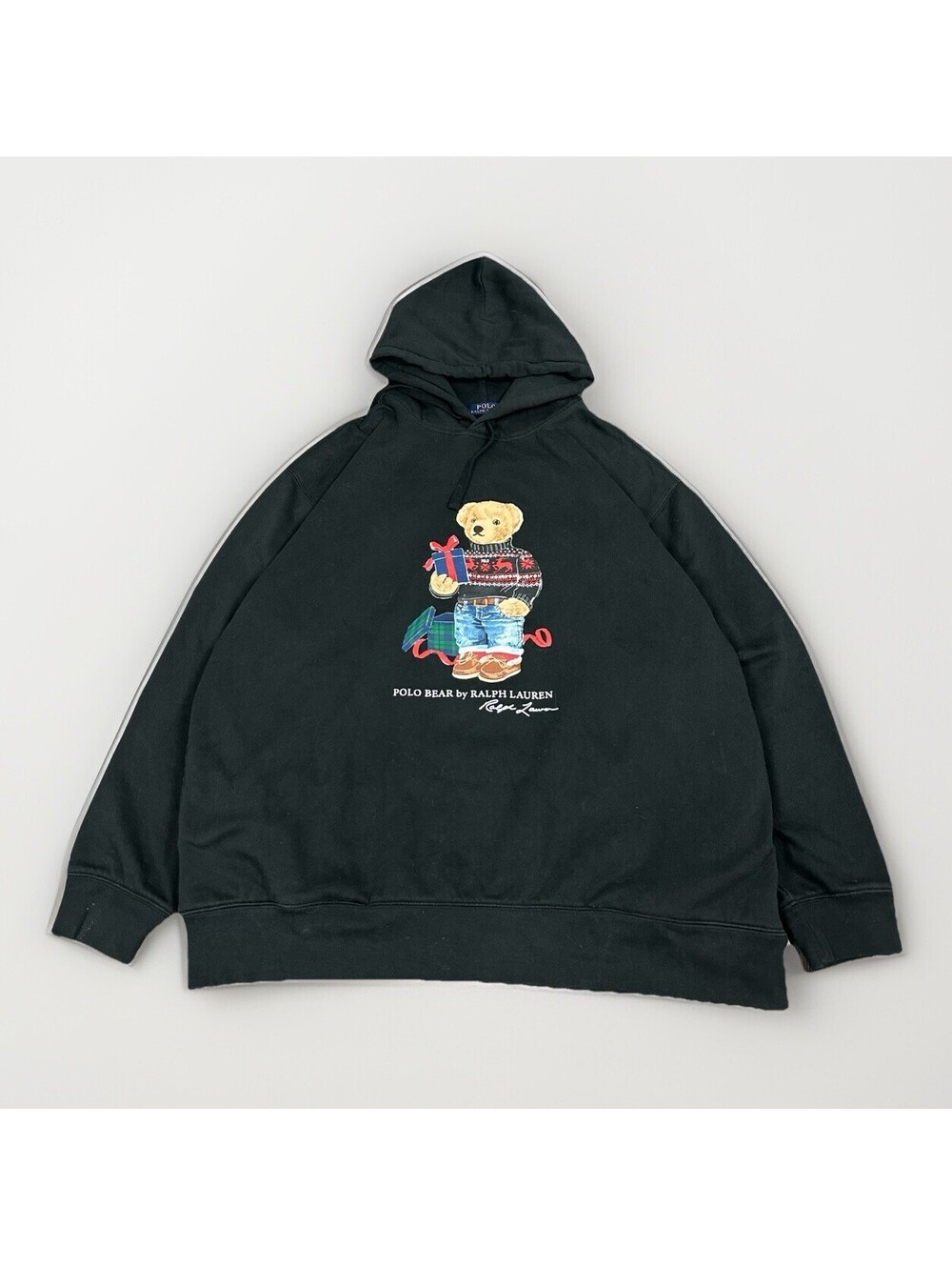 Polo‎ Ralph Lauren Holiday Polo Bear Hoodie Men’s 2XB Black Christmas Graphic